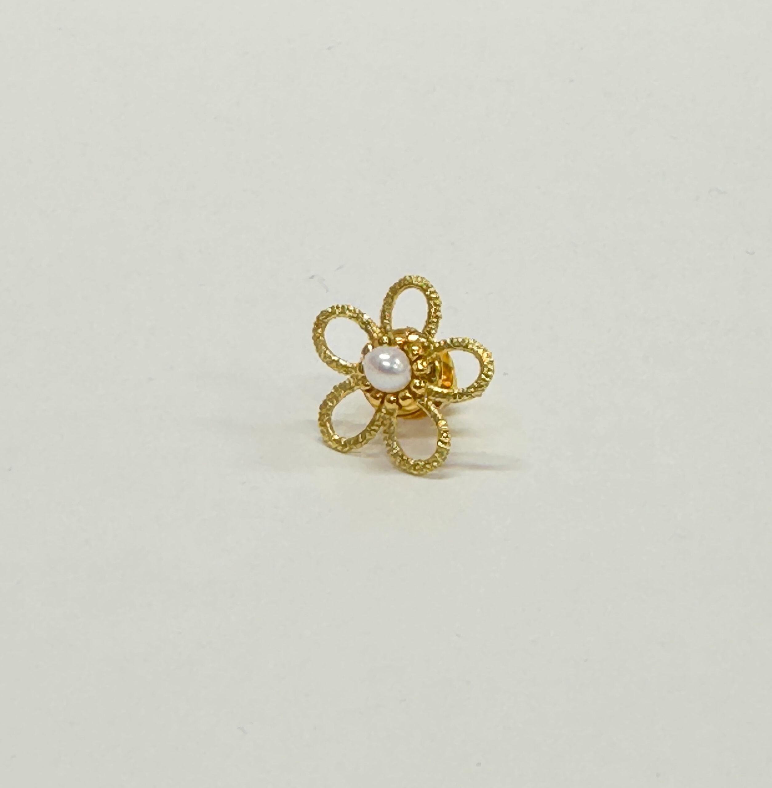 金箔｜ブローチ　アンサンブル（ノクターン小サイズに淡水真珠）